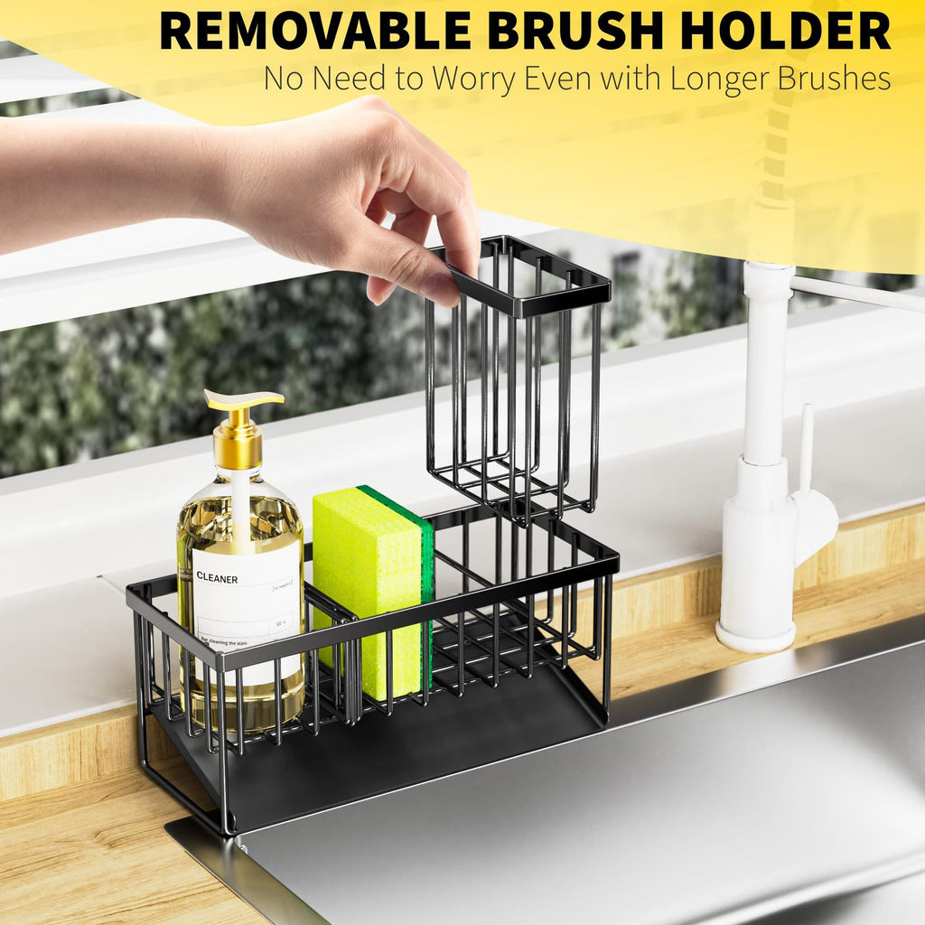 Kitchen storage rack sink drain rack sink drain basket countertop multi-functional detergent sponge storage shelf