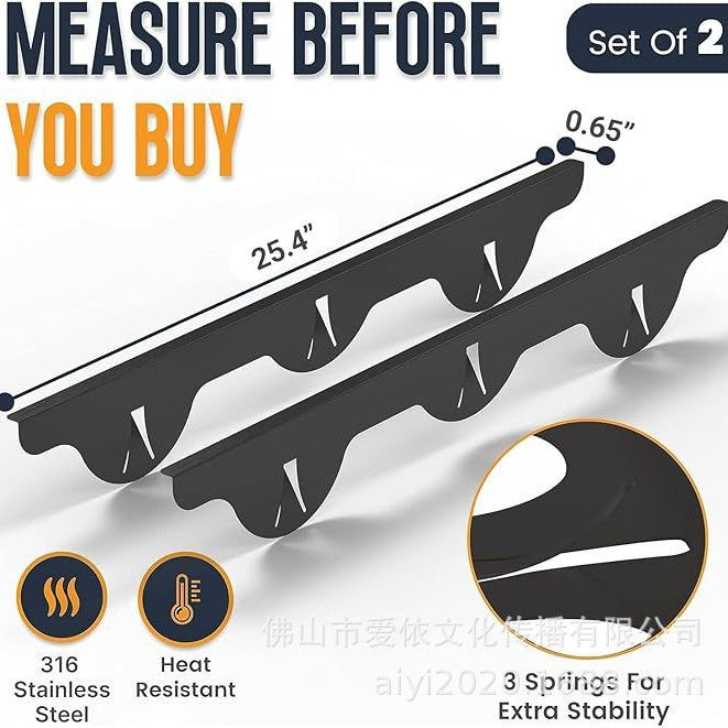 In stock! Amazon hot sale! Stainless steel stove gap cover kitchen counter gap bar cross-border hot!